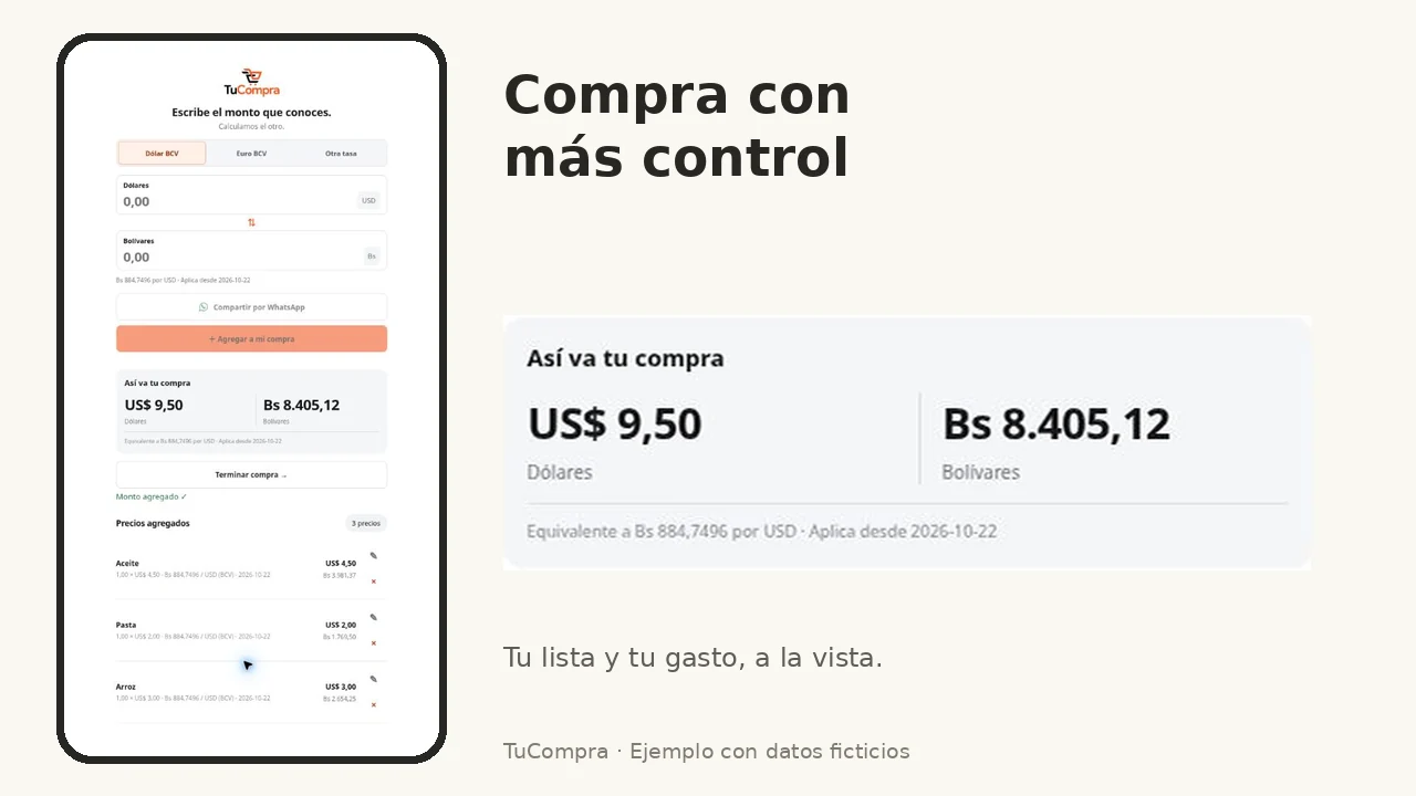 Demostración de TuCompra